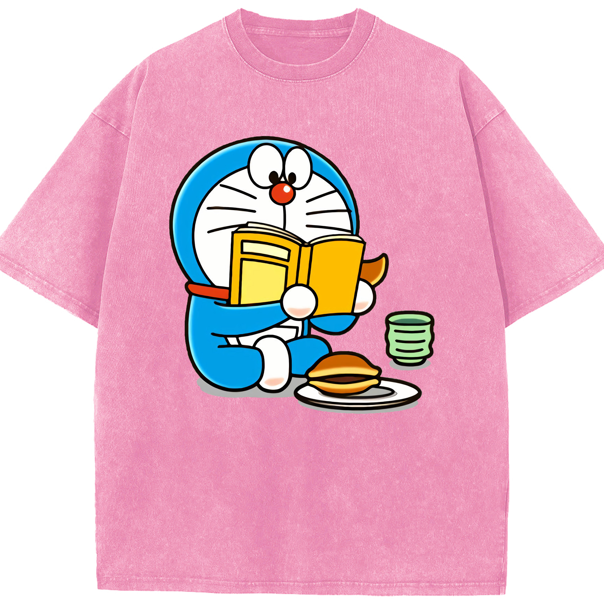 （画像用） ドラえもん Doraemon 綿100% ヴィンテージ風 半袖Tシャツ（フロントプリント）